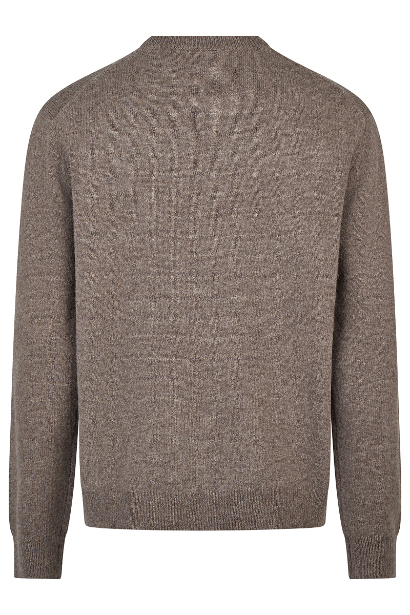 Wollpullover mit Rippdetails