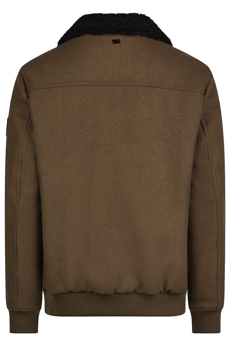 Woll-Mix Blouson mit abnehmbarem Kragen