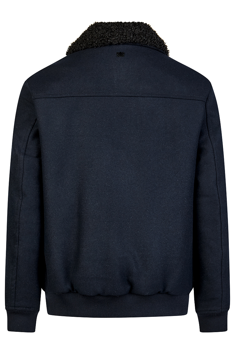 Woll-Mix Blouson mit abnehmbarem Kragen