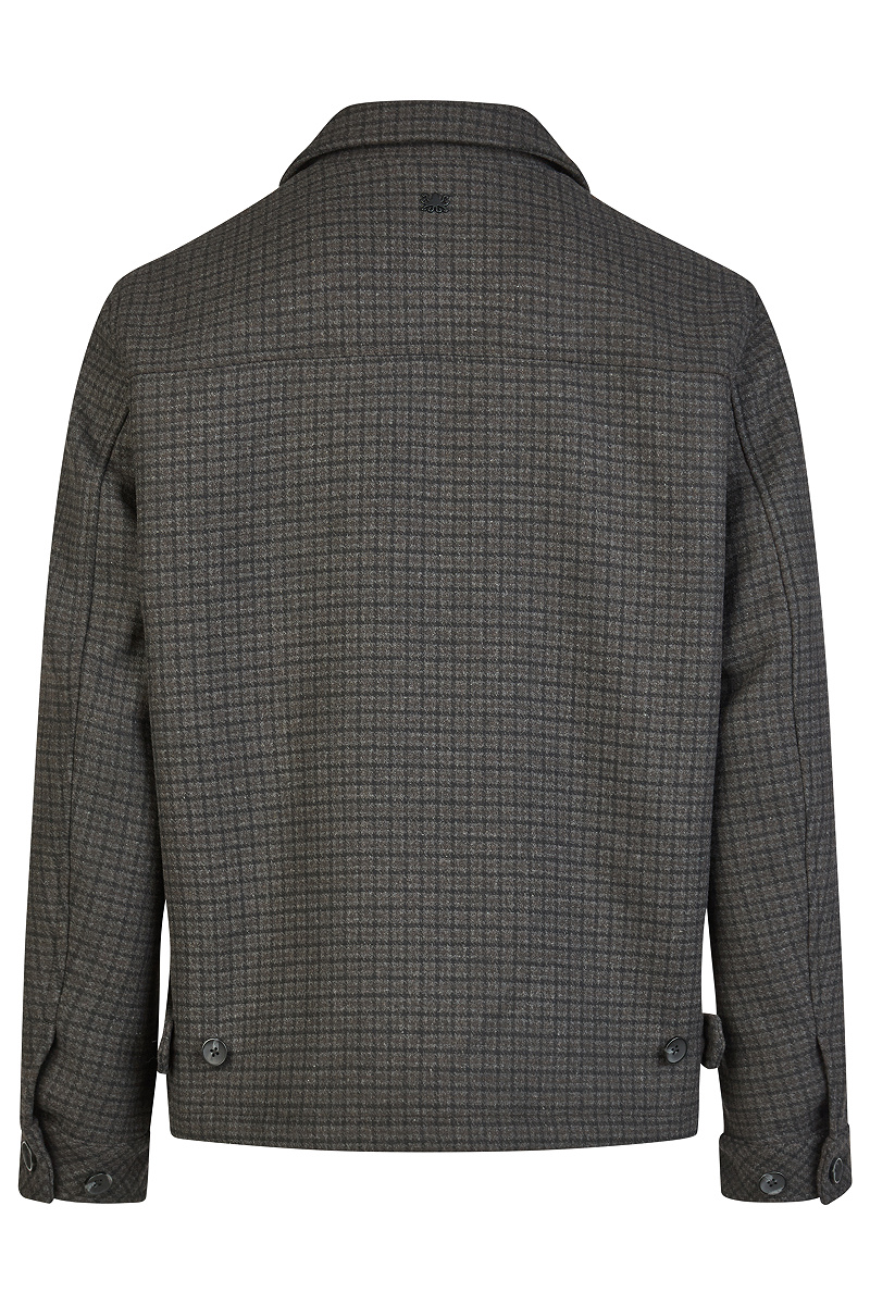 Gefütterter Woll-Mix Blouson mit Hemdkragen