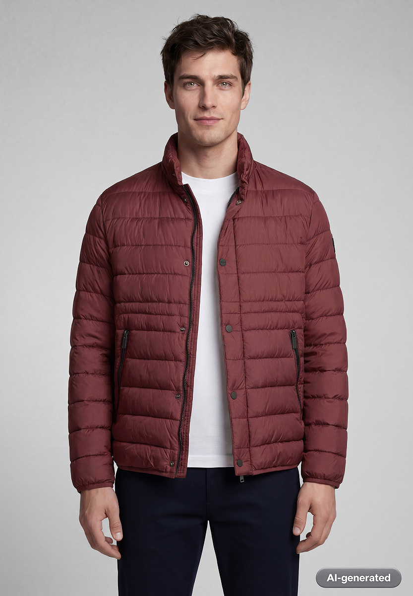 Leichter Steppblouson mit Knopfleiste