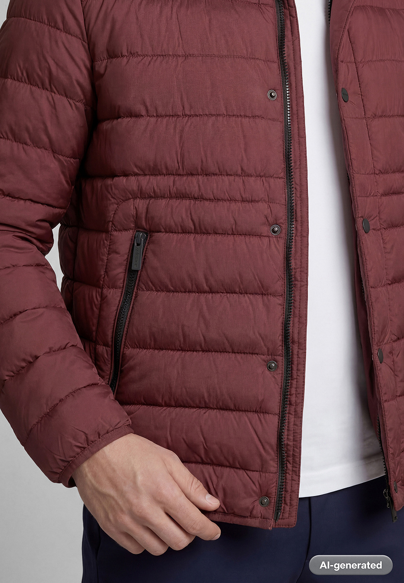 Leichter Steppblouson mit Knopfleiste