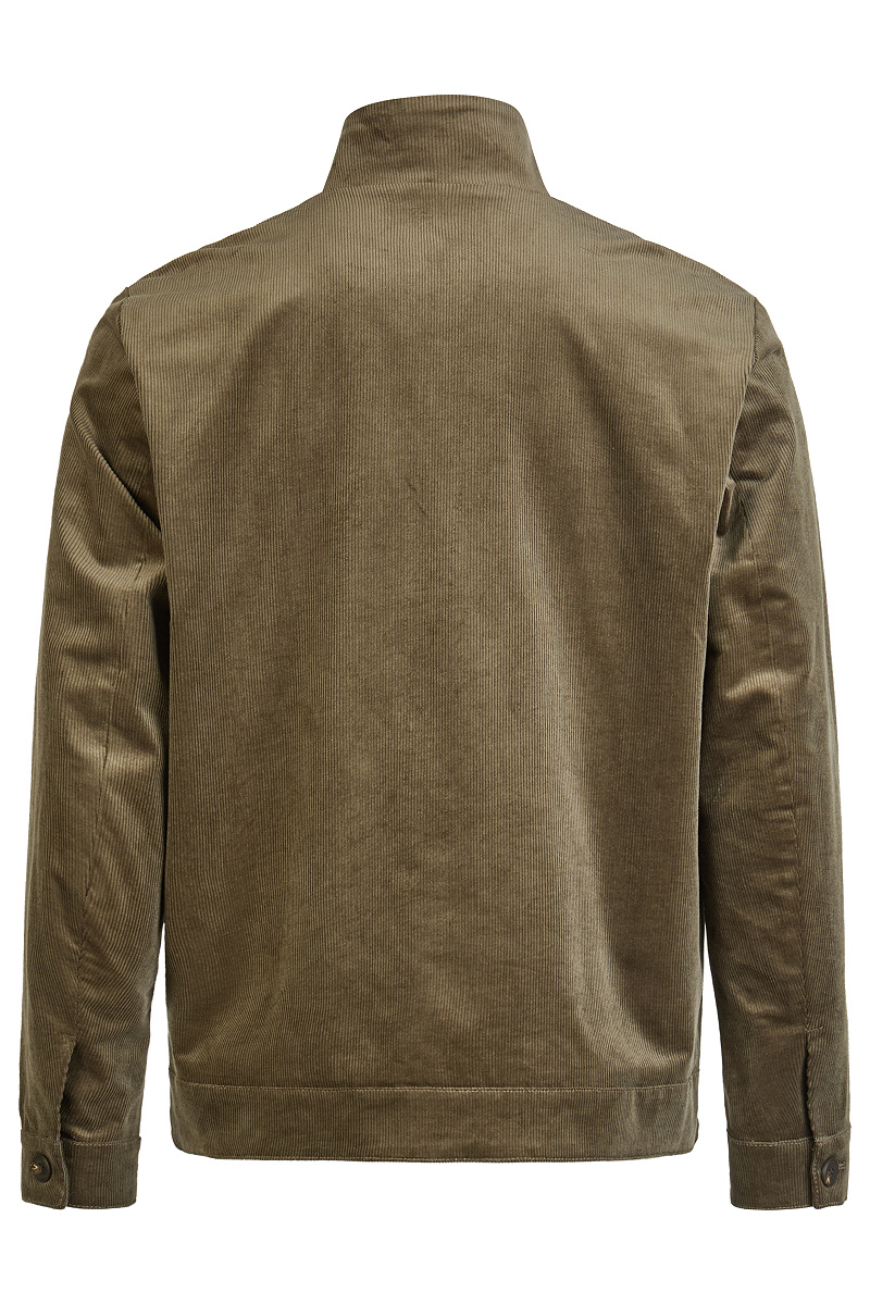 Feincord-Jacke mit Stehkragen