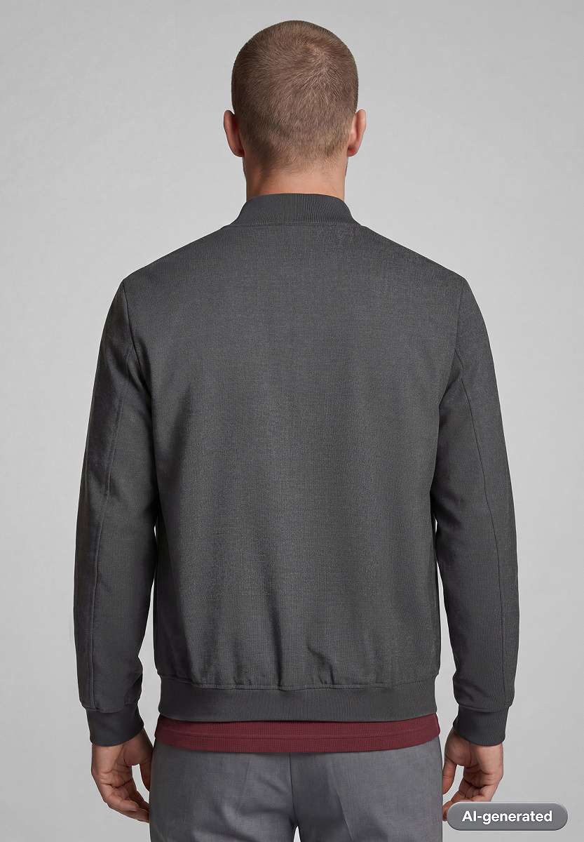 Indoor-Blouson mit Bomberkragen