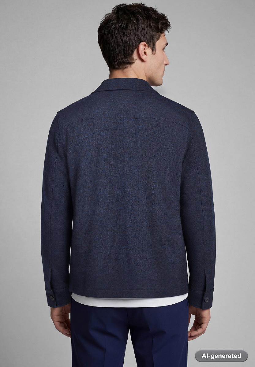 Indoor-Hemdjacke mit Knopfleiste