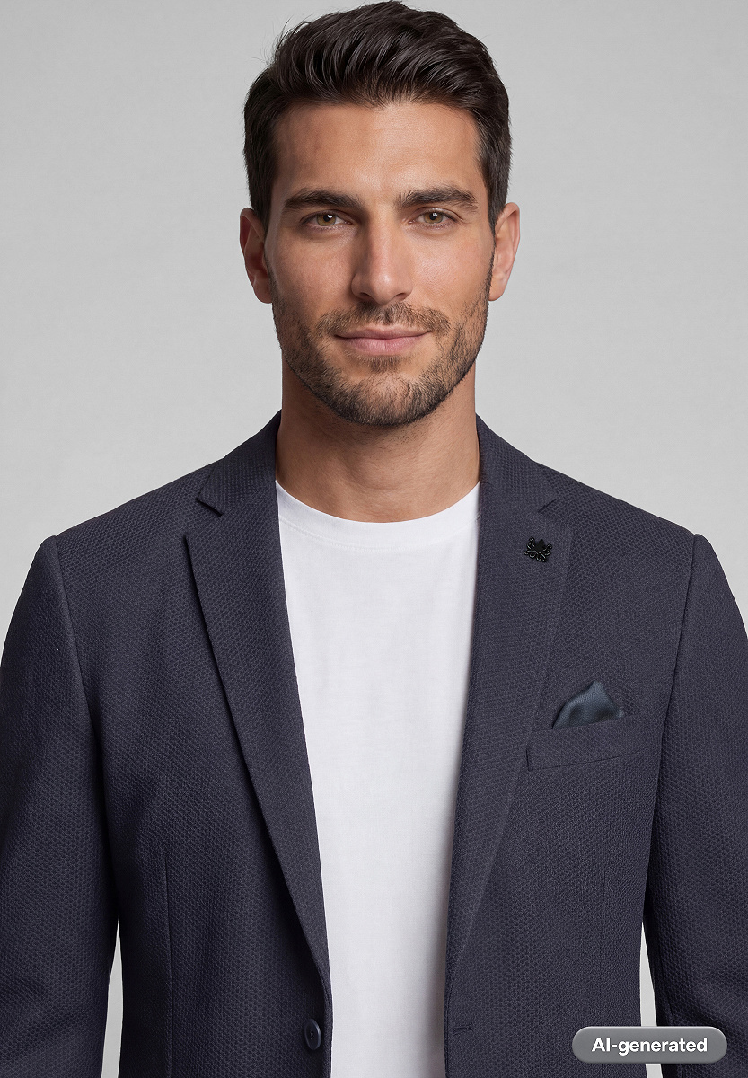 Strukturiertes Jersey Sakko mit Stretchkomfort