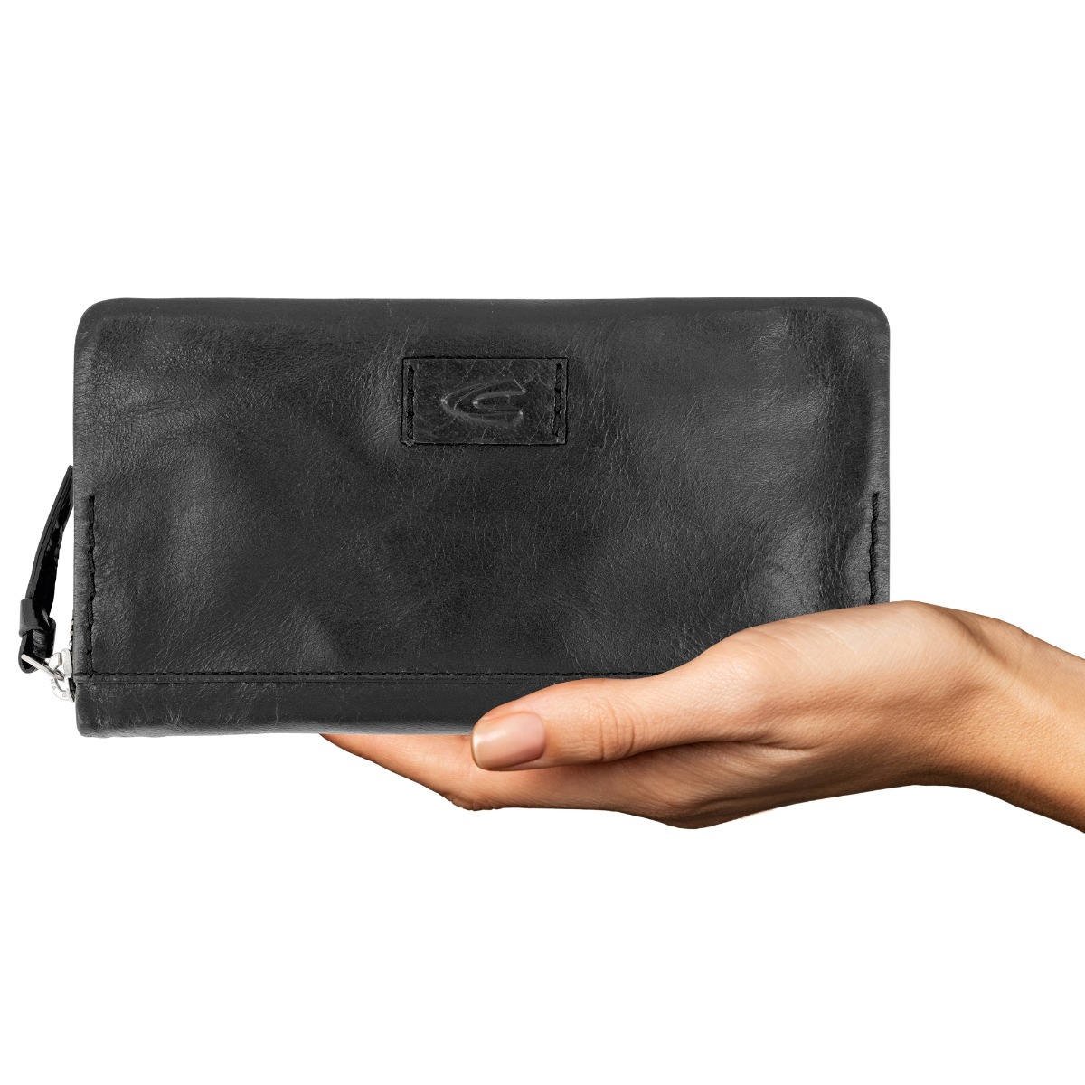 Rise, Long zip wallet, black