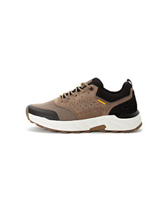 Sneaker pig nubuk/textile SCHLAMM/SCHWARZ