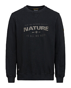 Sweatshirt mit Print aus reiner Baumwolle