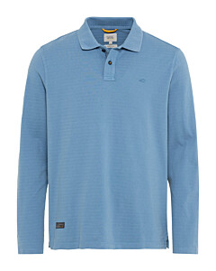 Langarm-Poloshirt aus reiner Baumwolle