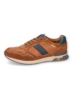 Low Cut Split/Nappa COGNAC/BLAU