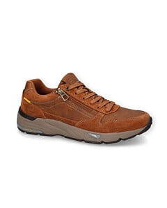 Sneaker crazy horse/split COGNAC