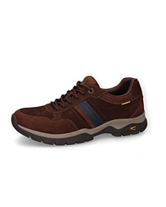 Sneaker crazy horse/split CAFE/BLAU