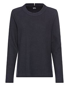 Langarm Sweatshirt mit Waffelmuster