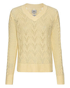 Feinstrickpullover mit V-Ausschnitt
