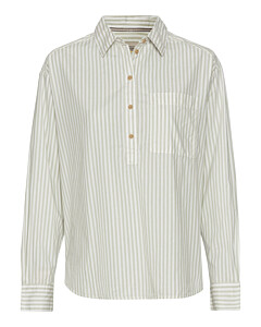 Gestreifte Bluse aus reiner Baumwolle