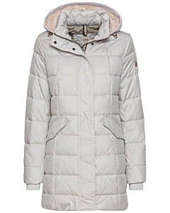 Gesteppte Jacke mit abnehmbarer Kapuze