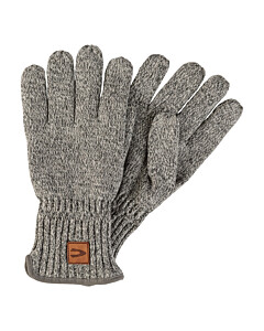 Melierte Strickhandschuhe mit warmen Futter