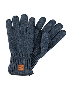 Melierte Strickhandschuhe mit warmen Futter