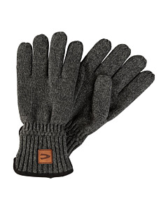 Melierte Strickhandschuhe mit warmen Futter