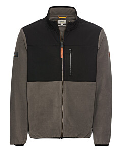 Fleecejacke mit Stehkragen aus recyceltem Material