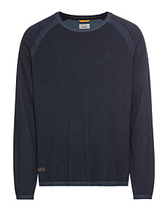 Rundhals Pullover aus reiner Baumwolle