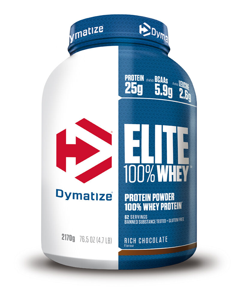 Dymatize Elite 100% Whey Rich Chocolate 2170g - High Protein Low Sugar Powder