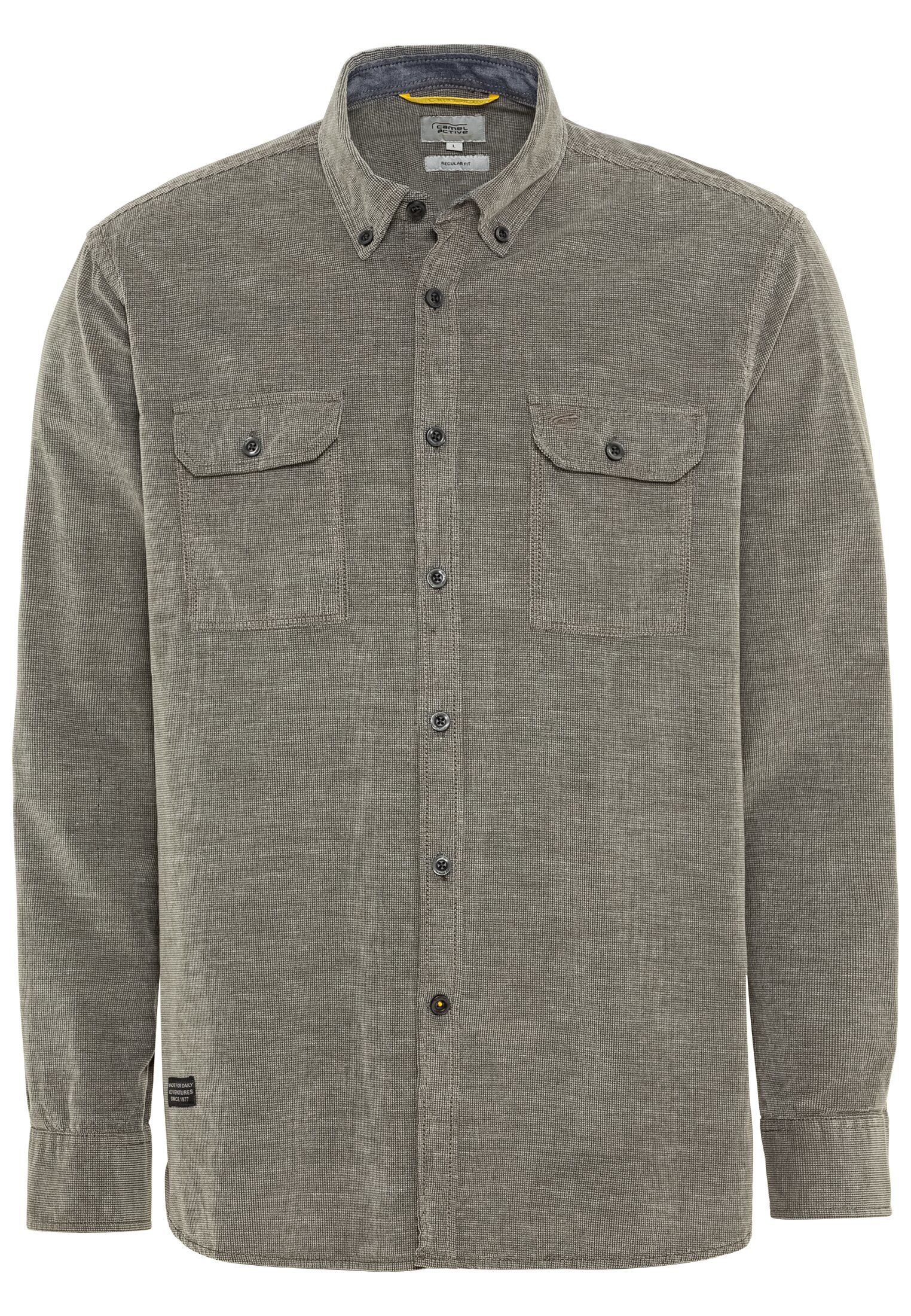 Cordhemd Button-Down-Kragen