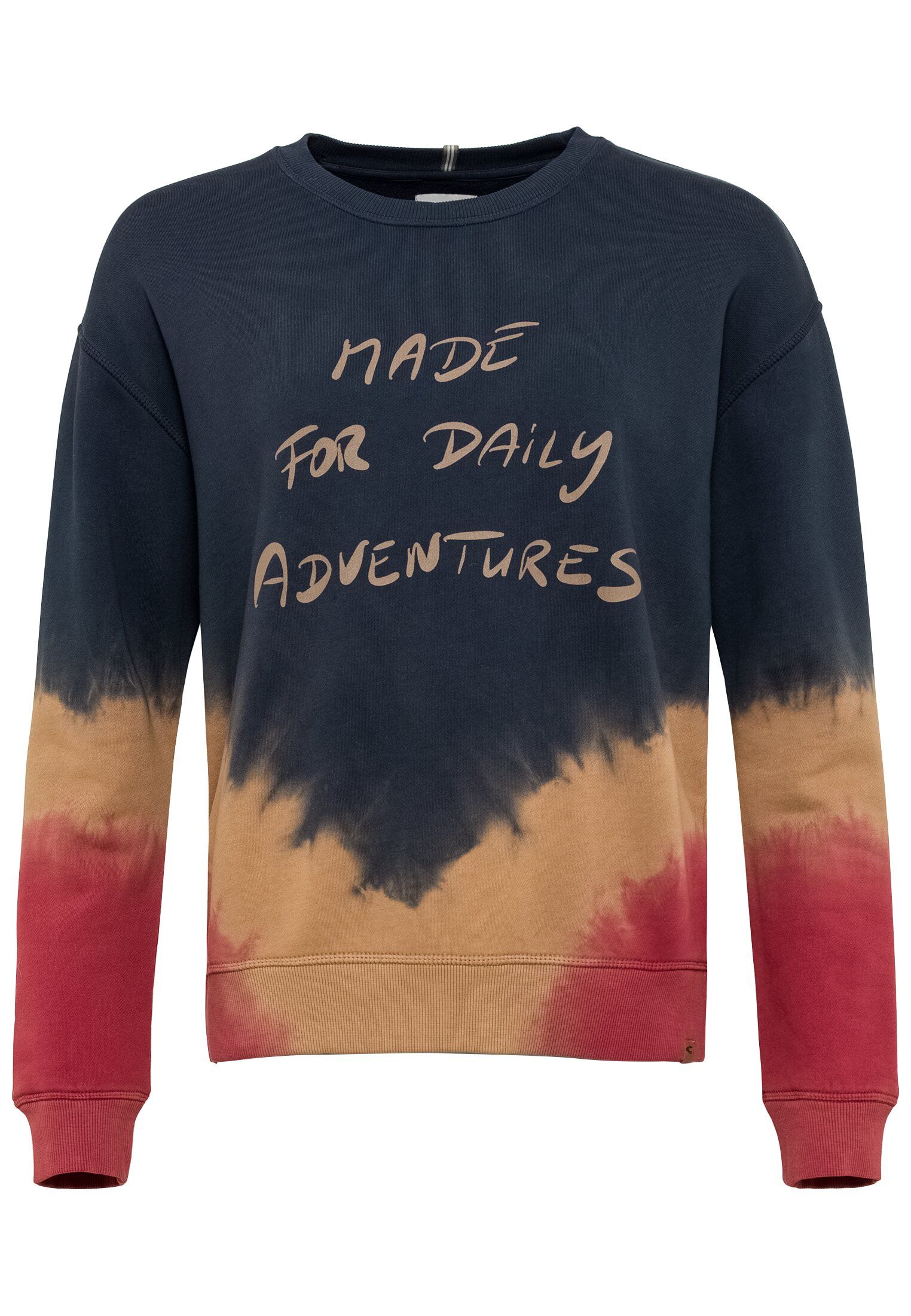 Sweatshirt mit Dip-Dye-Effekt