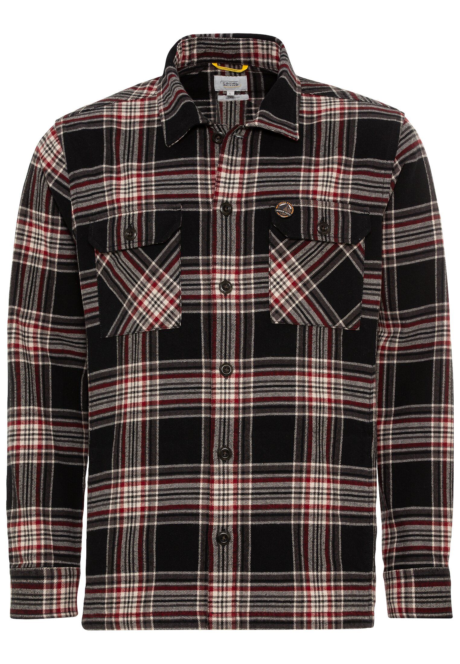 Flanell Overshirt im Karomuster