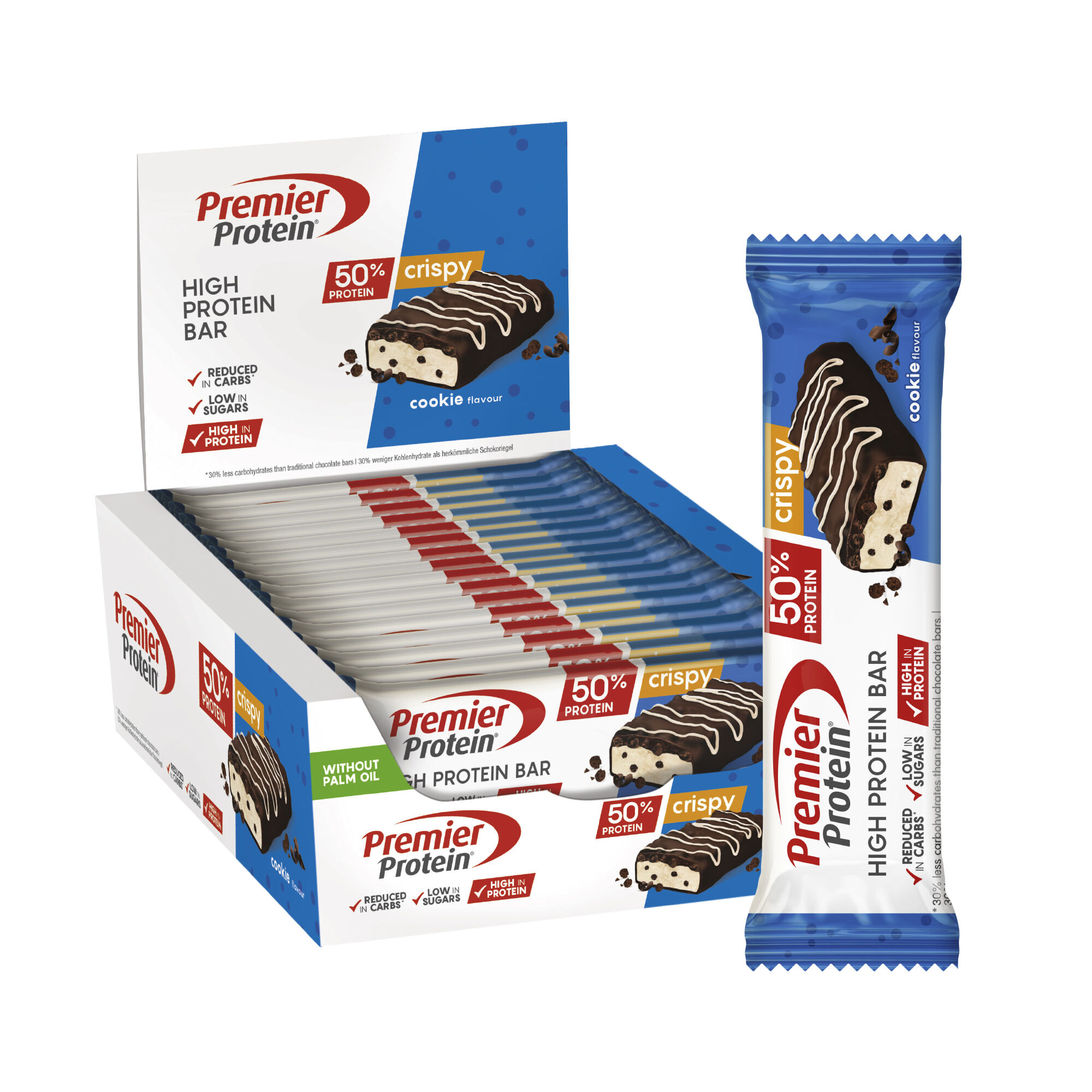 Premier Protein High Protein Crispy Bundle (2x16x40g)–Crispy Peach+Crispy Cookie