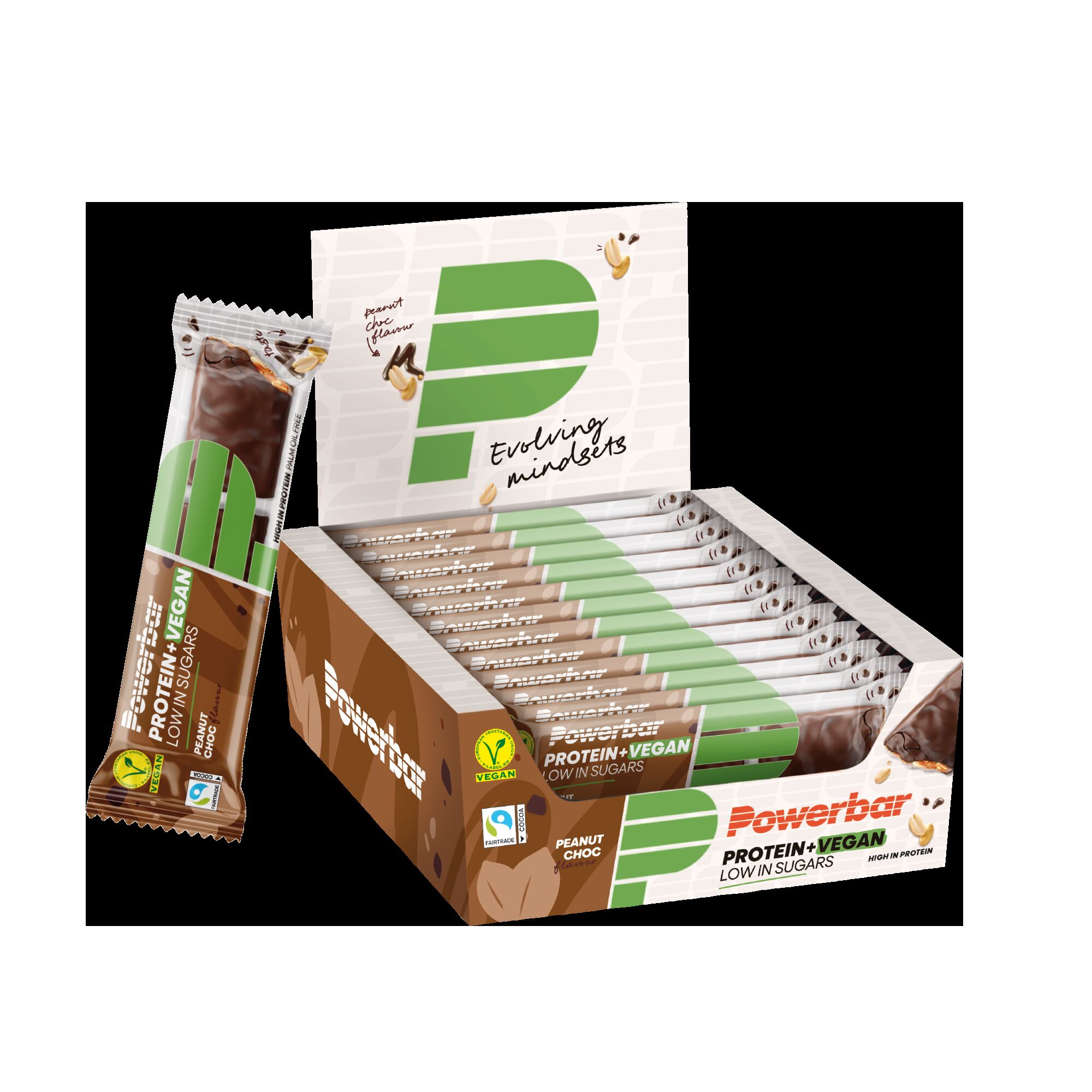 Powerbar Protein Plus Low Sugar Vegan Peanut Choc 12x42g - Vegan Riegel