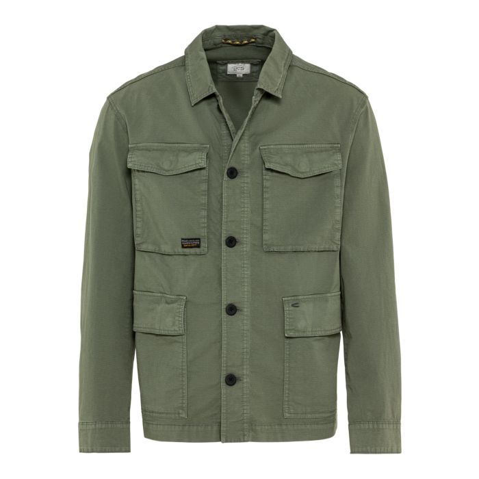 camel active | Overshirt mit 2-Wege Stretch | BOTTLE GREEN 