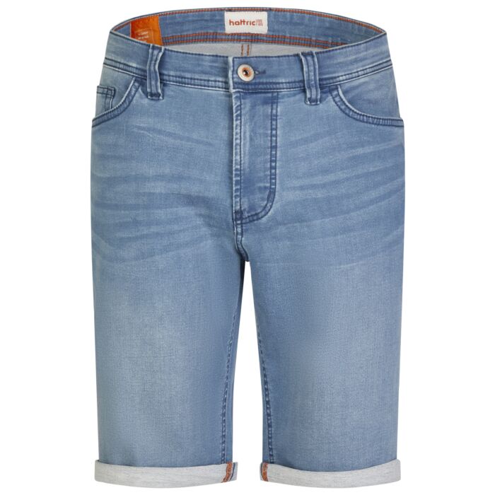 hattric | 5-Pocket Bermuda Jogg Denim | BLEACHED | Herren Shorts