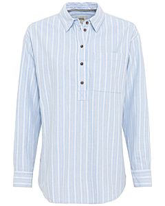 Gestreifte Bluse aus reiner Baumwolle