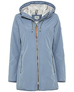 Langer Windbreaker aus recyceltem Polyester