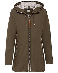Langer Windbreaker aus recyceltem Polyester