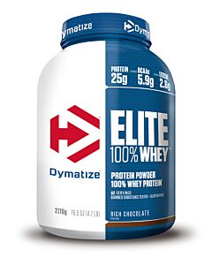 Dymatize Elite 100% Whey Rich Chocolate 2170g - High Protein Low Sugar Powder