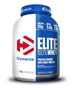 Dymatize Elite 100% Whey Chocolate-Peanut 2170g - High Protein Low Sugar Powder