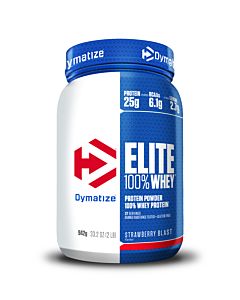 Dymatize Elite 100% Whey Strawberry Blast 942g - High Protein Low Sugar Powder