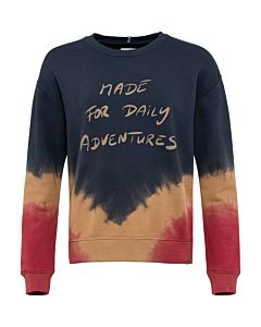 Sweatshirt mit Dip-Dye-Effekt