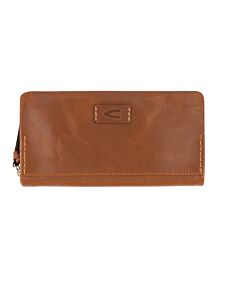 Rise, Long zip wallet, cognac