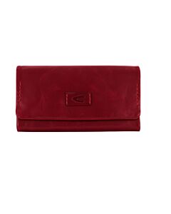 Rise, Long flap wallet, red