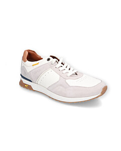 Halbschuh Split/Nappa OFFWEISS/BRAUN
