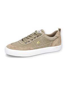 Sneaker washed canvas/split SAND