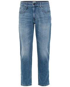 Tapered Fit Destroyed Jeans mit Smartphone Tasche