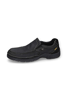 Slipper crazy horse/split SCHWARZ