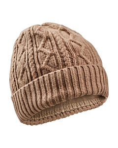 Strick-Beanie aus Wolle