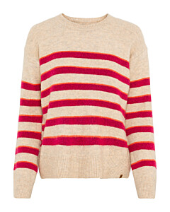 Strickpullover im Streifenmuster