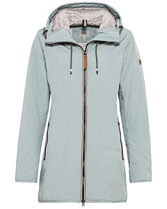 Langer Windbreaker mit weichem Plüschfutter